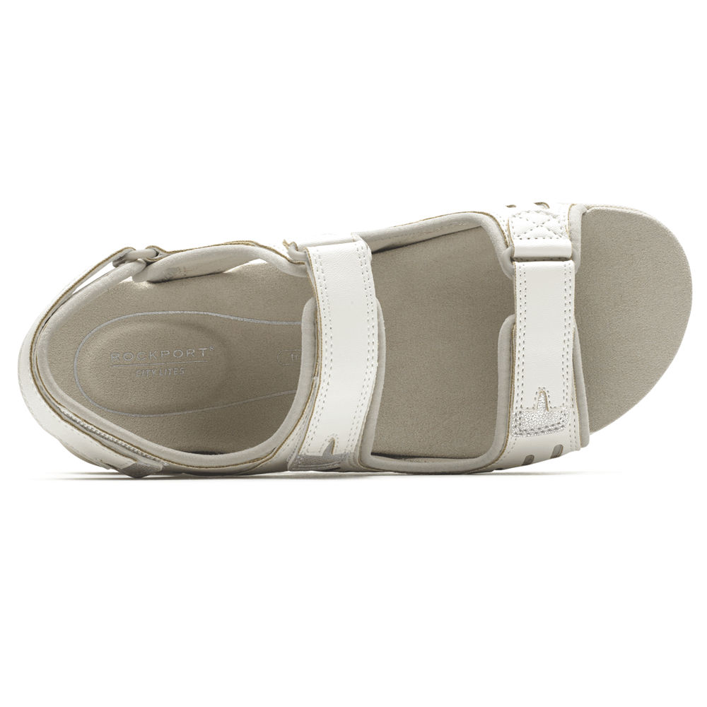 Rockport Womens Eileen Comfort - Sandals White - ZRN127836